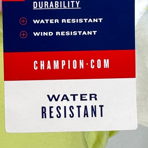 Champion Woven Full Zip Jacket - Frozen Lime / White Green - size 2XL - Picture 10 of 11